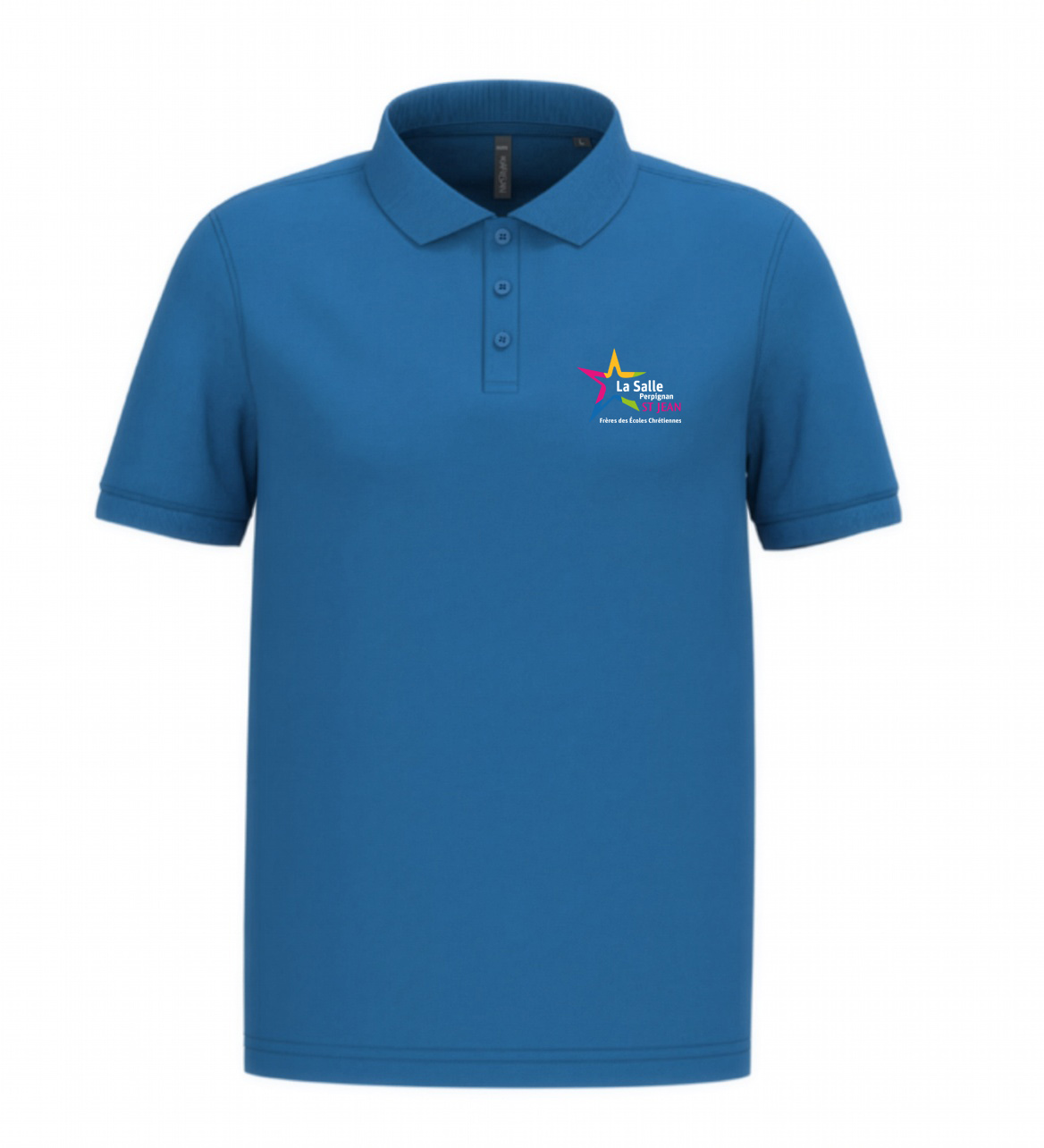 Saint-Jean-La-Salle-Perpignan-polos-manches-courtes-light-royal-blue